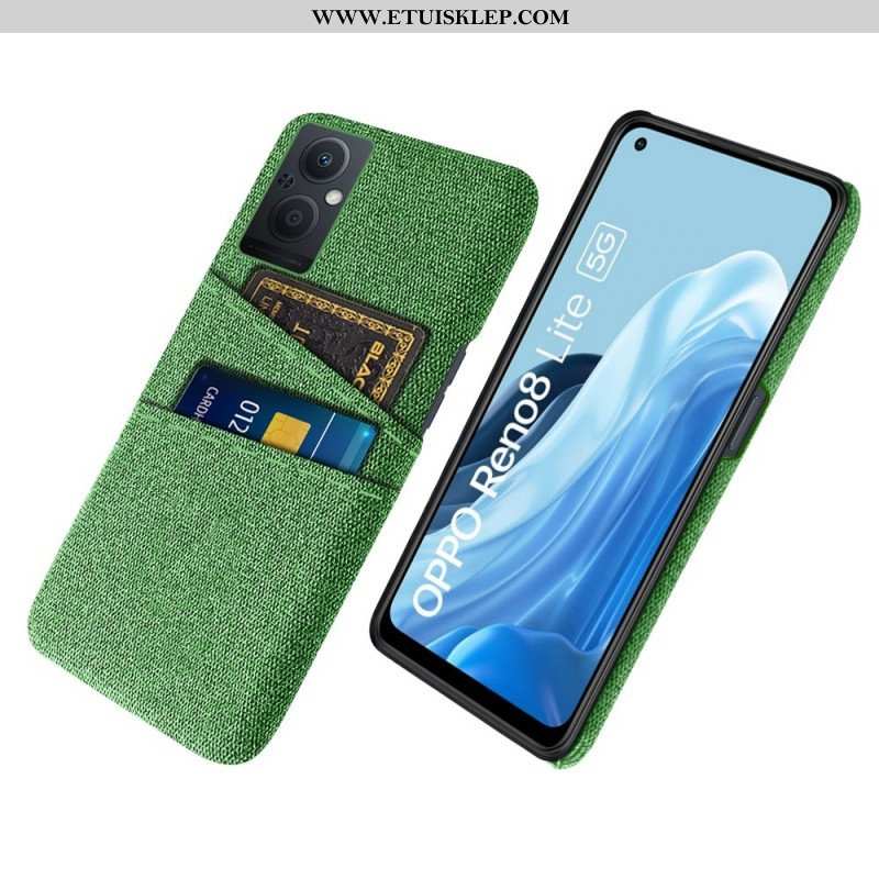 Etui do Oppo Reno 8 Lite Tkanina Na Karty